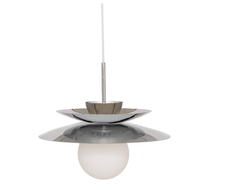 Suspension en acier argent