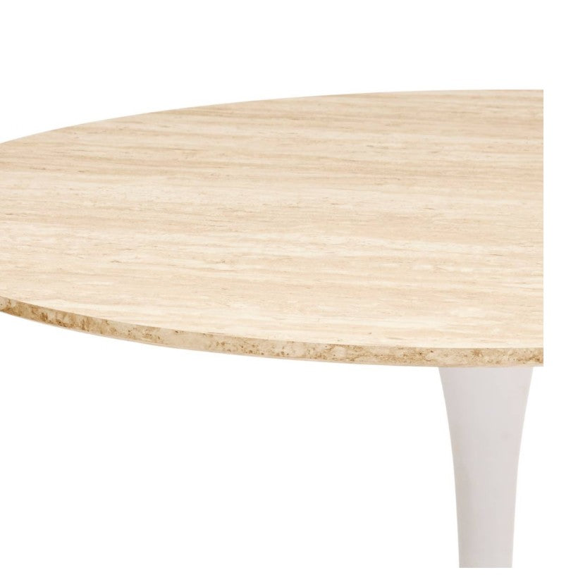 Table à manger ronde blanche