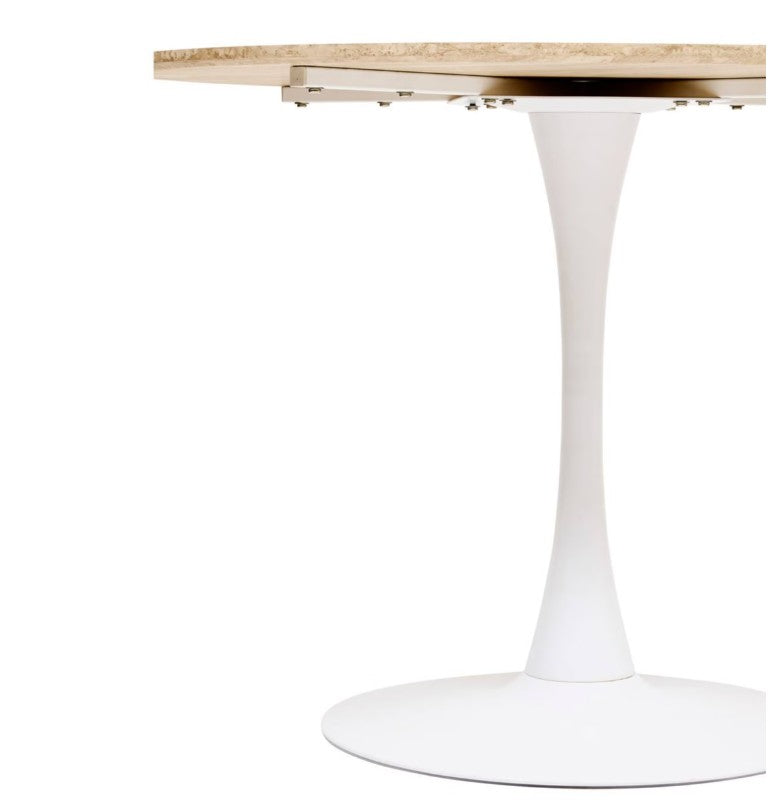 Table à manger ronde blanche