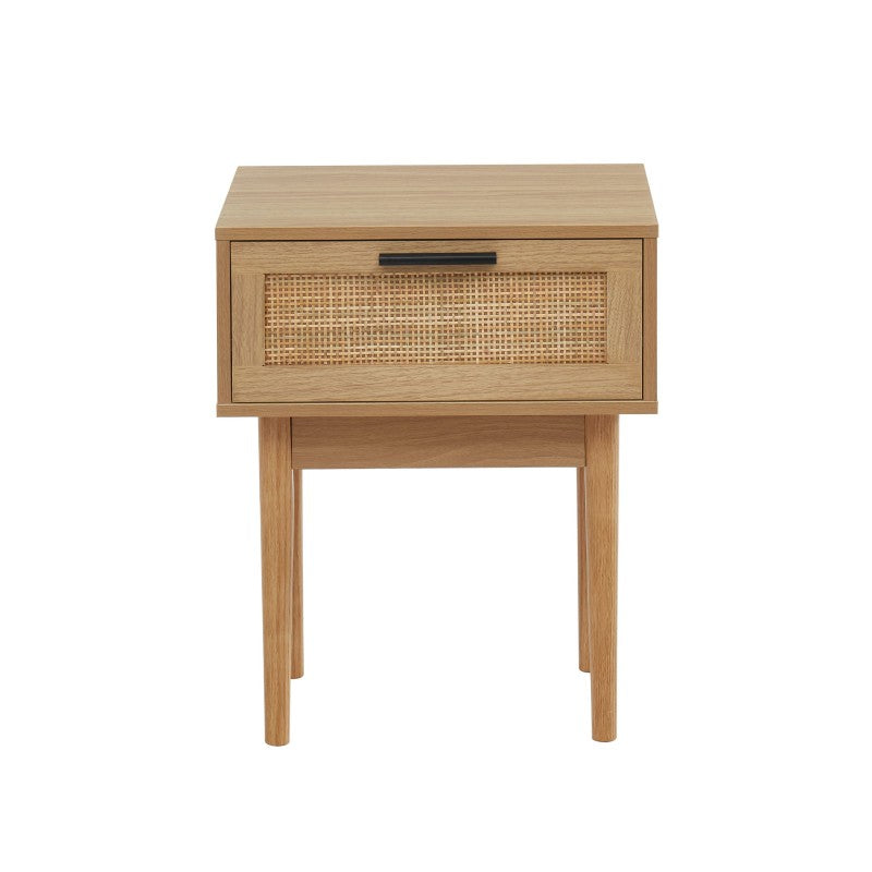 Table de chevet cannage rotin