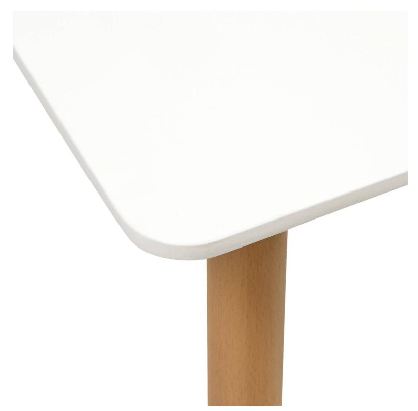 Table à manger scandinave blanche