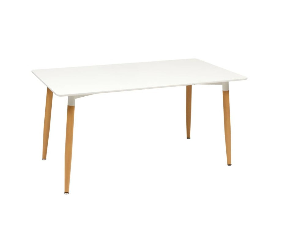Table à manger scandinave blanche