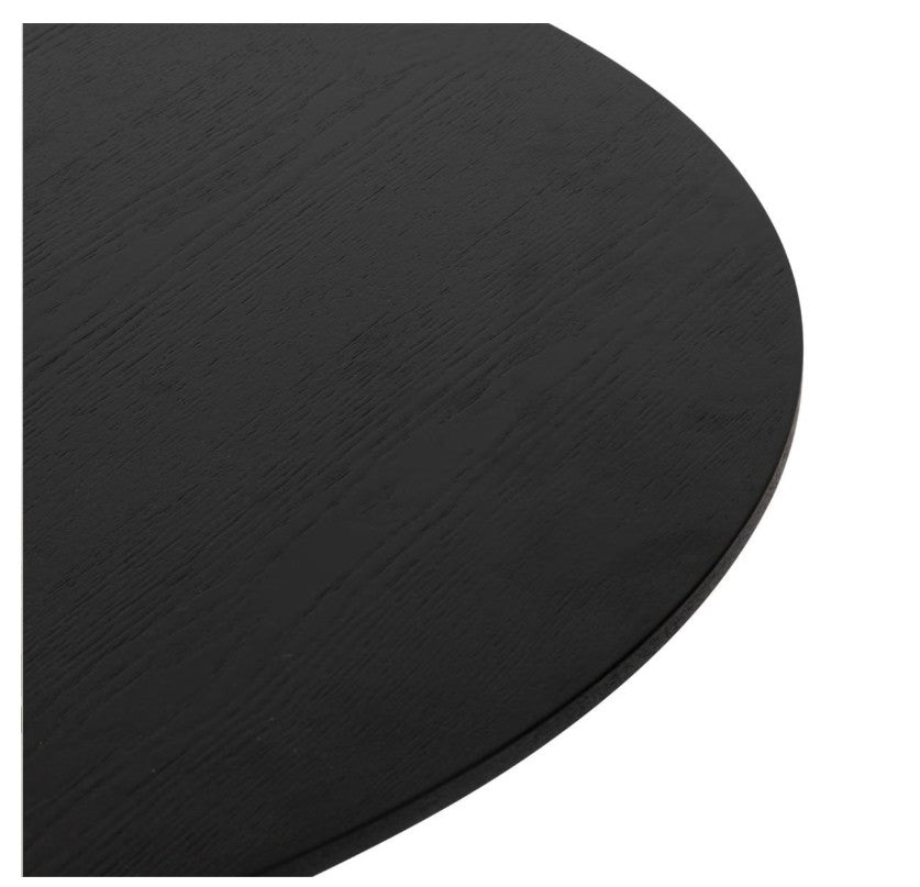 Table à manger ronde noire