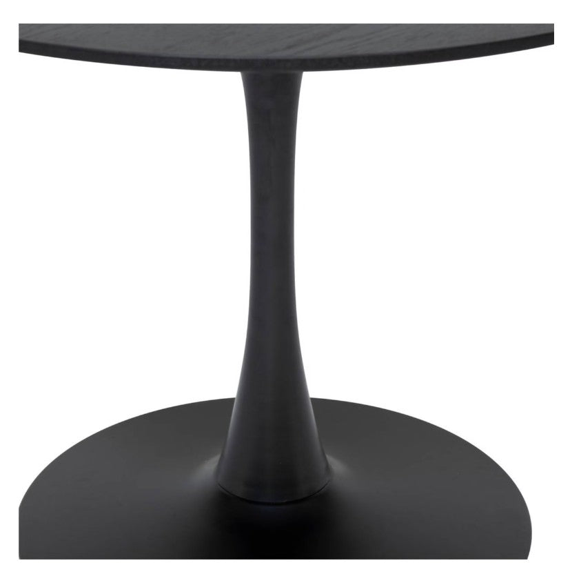 Table à manger ronde noire