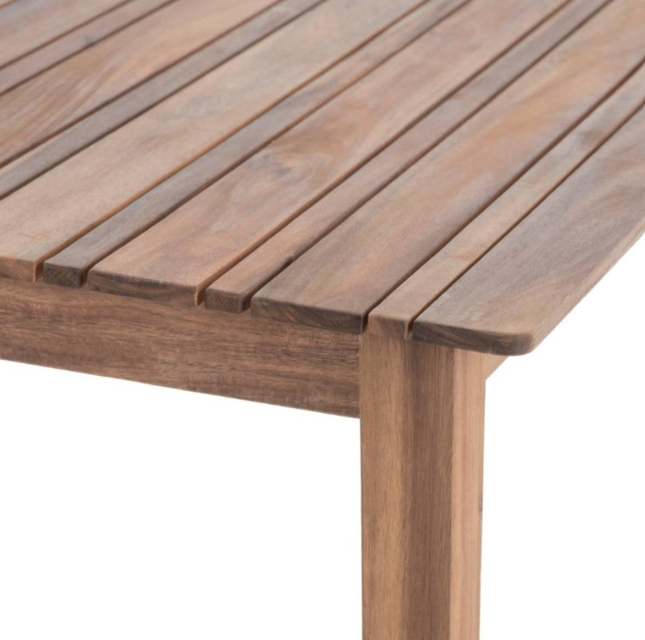 Table extérieure fixe 6 personnes en acacia