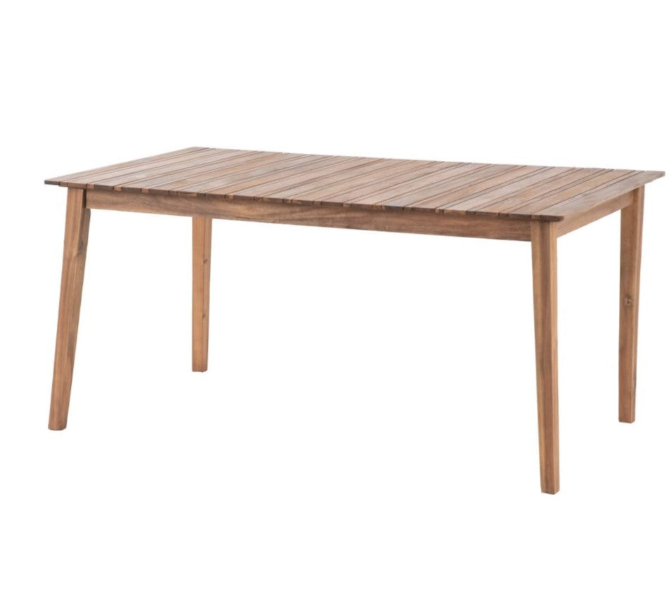 Table extérieure fixe 6 personnes en acacia