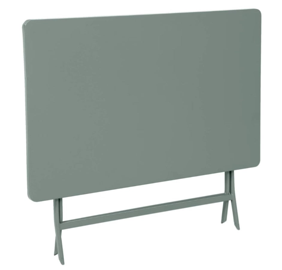 Table extérieure pliante rectangulaire 4 places vert olive