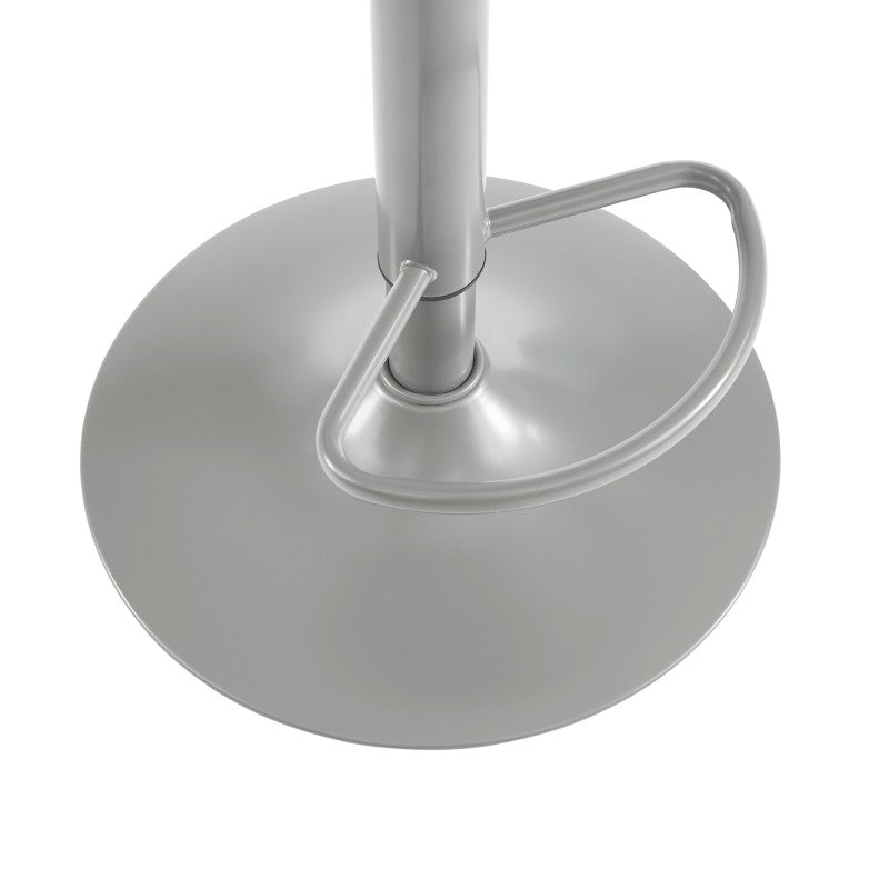 Tabouret de bar en métal gris mat réglable