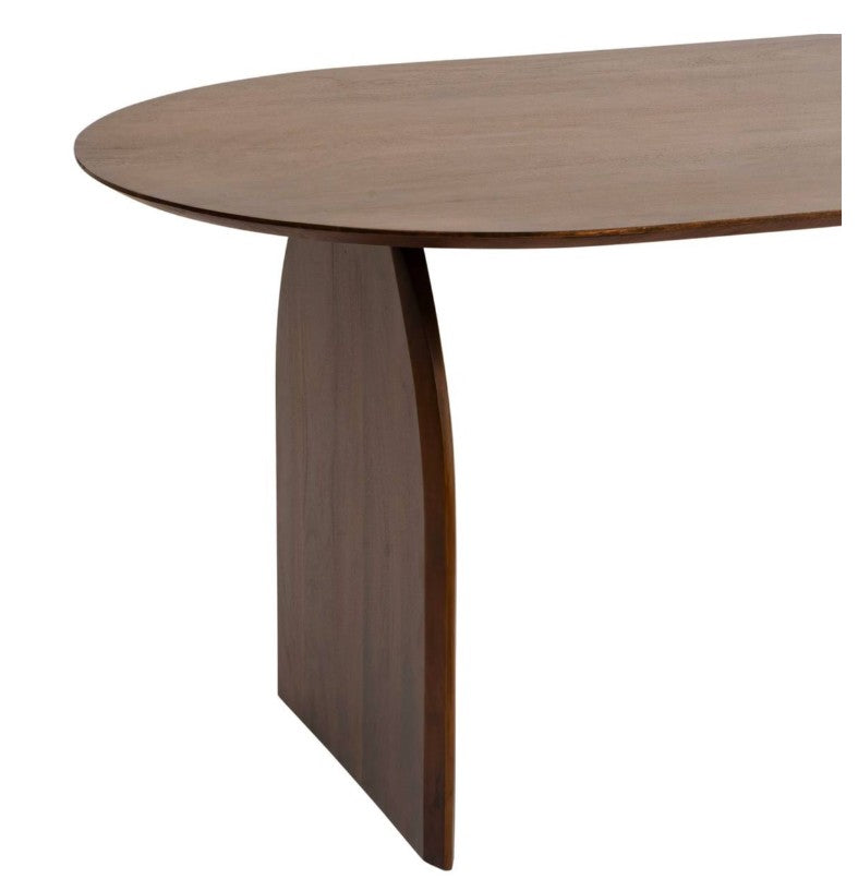 Table à manger en acacia marron