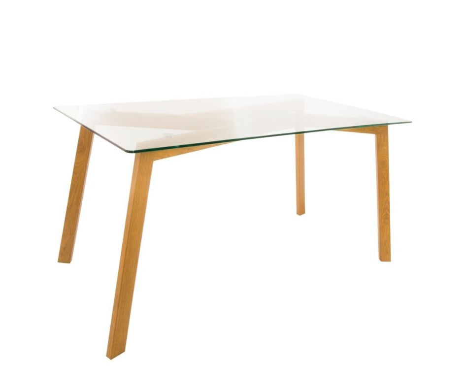 Table à manger transparente bois