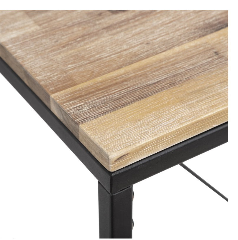 Table de bar bois et métal