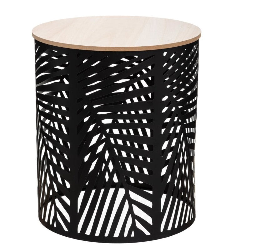 Lot de 2 tables basses en métal noir