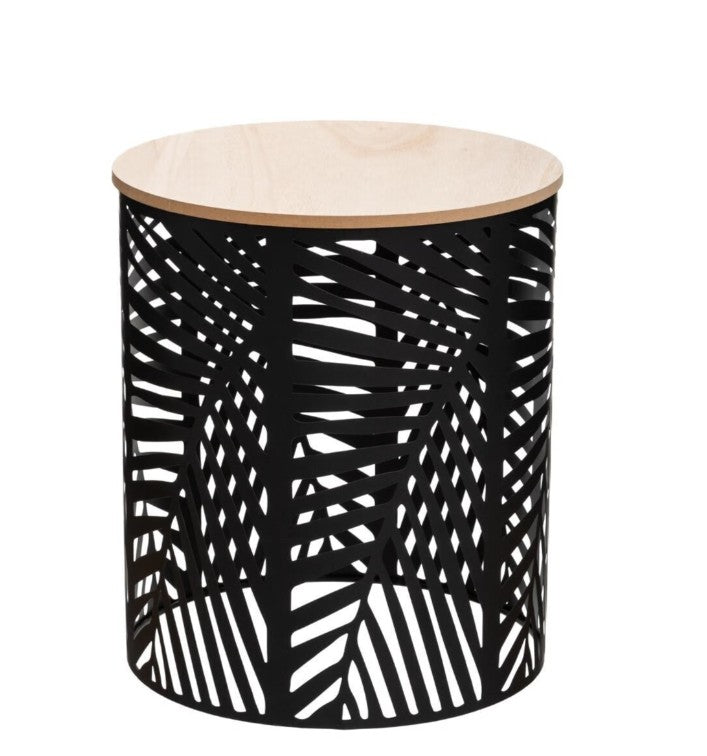 Lot de 2 tables basses en métal noir