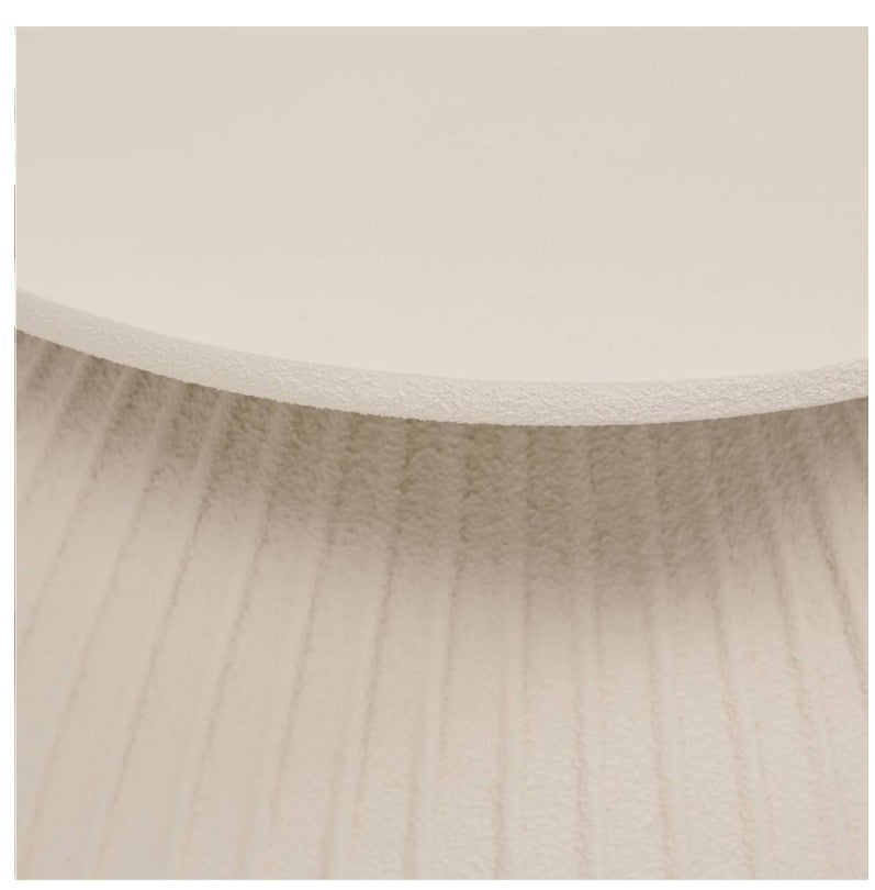 Table basse imitation argile beige