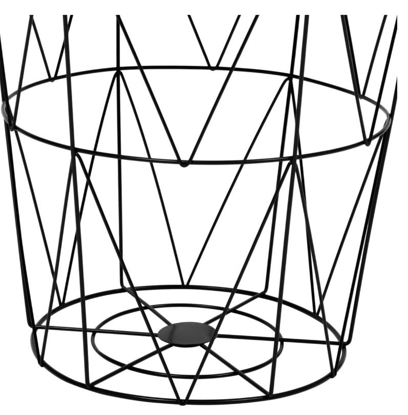 Table d'appoint en acier noir