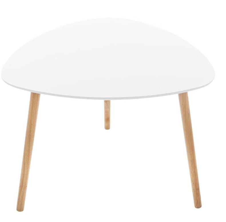 Lot de 3 tables basses gigognes blanches