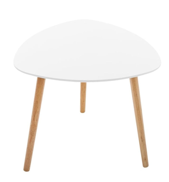 Lot de 3 tables basses gigognes blanches