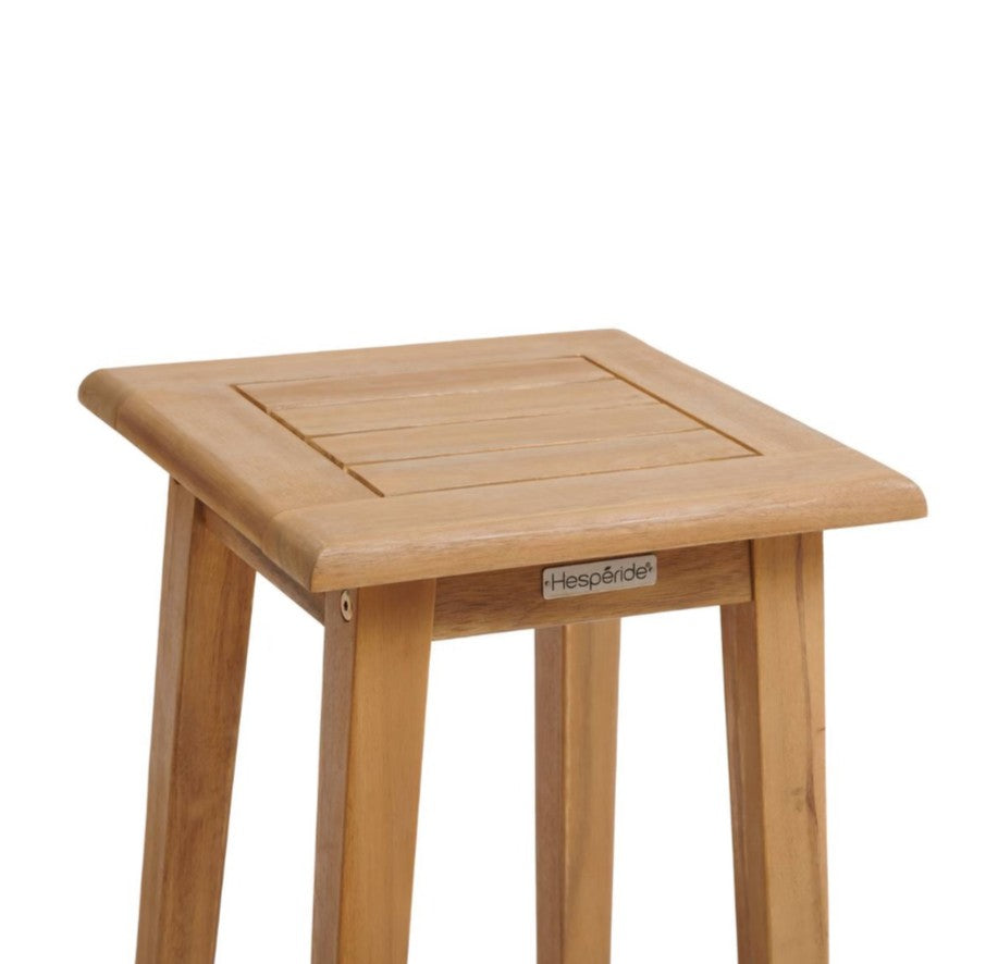Lot de 2 tabourets extérieurs en acacia