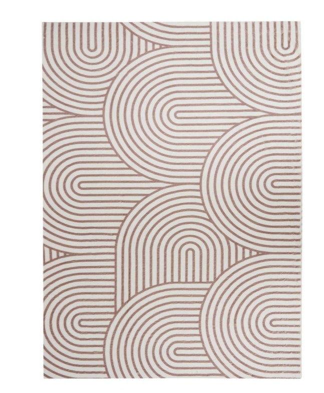 Tapis géométrique beige