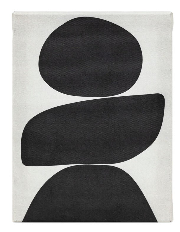 Lot de 5 toiles imprimées noir et blanc