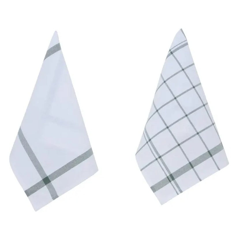 Lot de 2 torchons verts