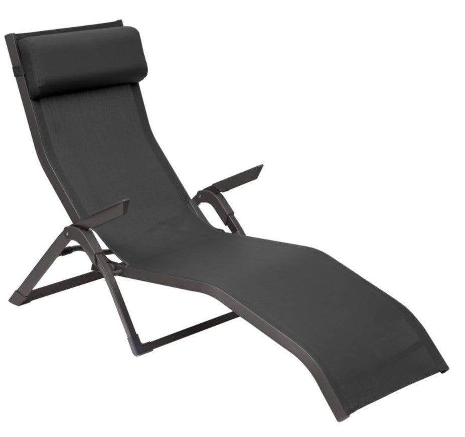 Transat empilable en texaline gris