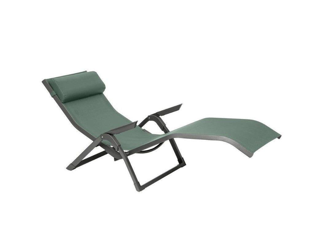 Transat empilable en texaline olive